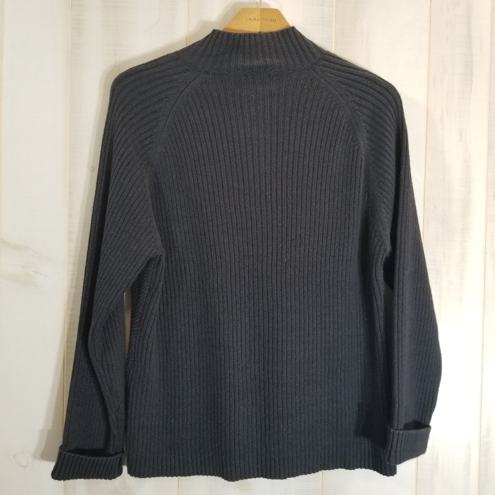 Woolrich Charcoal Gray 1/2 Zip Sweater XL Pullover - Picture 2 of 3